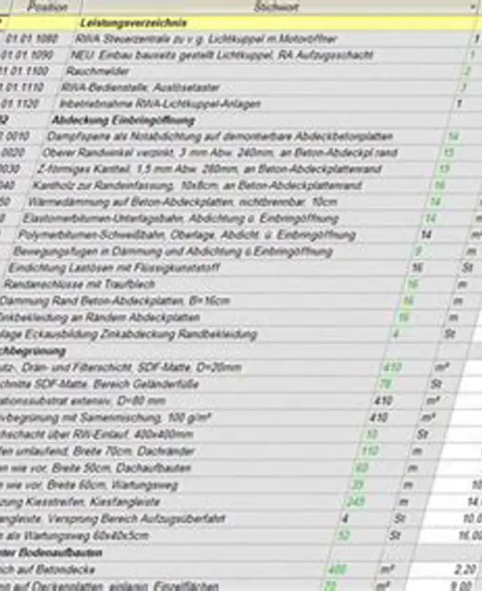 LV und Ausschreibungen Leistungsverzeichnisse Freiberuflich bei Brilhaus